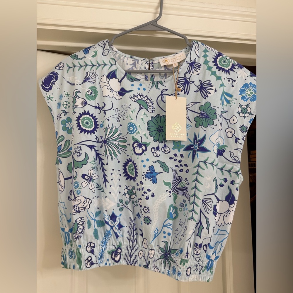 Sheridan French Gardenia Blouse Size Medium NWT